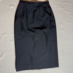 Sappy Harry Singapore Hand Tailored 100% Silk Elegant Black Pencil Skirt